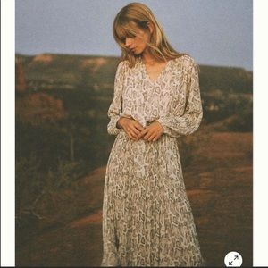 Anthro Current Air Olivia Midi Dress NWT Size S